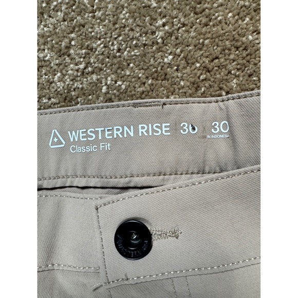 Western Rise Classic Fit Chinos Khaki Tan Pants Mens Size 36x30 - Picture 3 of 14